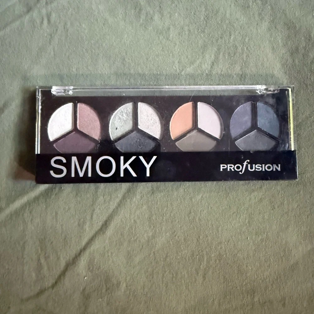 Profusion Cosmetics Smoky Eyeshadow Palette - Black, Gray, Cream